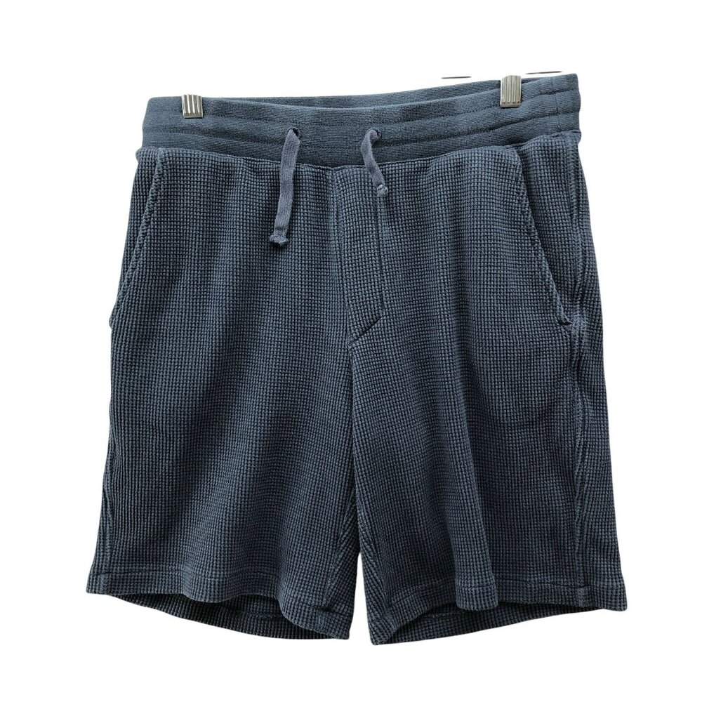 L.L. Bean Waffle Lounge Shorts Mens S Navy Blue Sweat Shorts‎ 8''